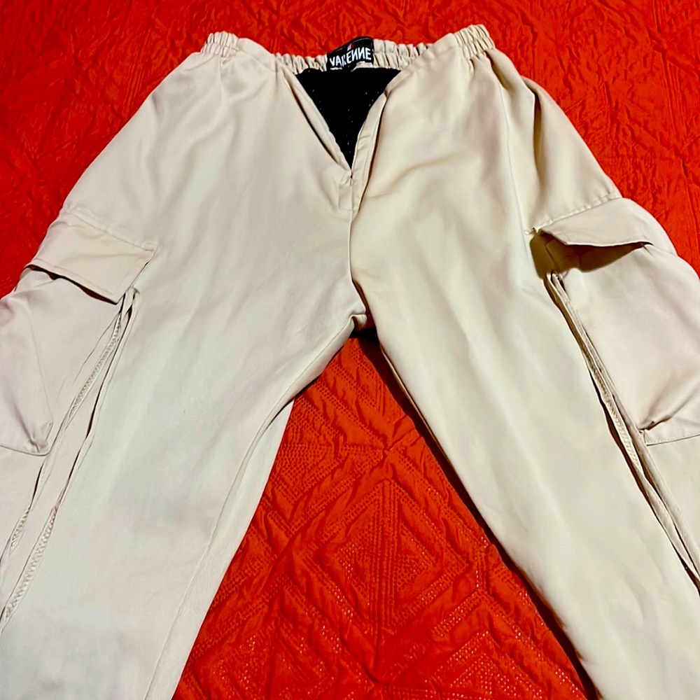 Varenne V Cut Khaki Cargo Pants size XL.. Light beige